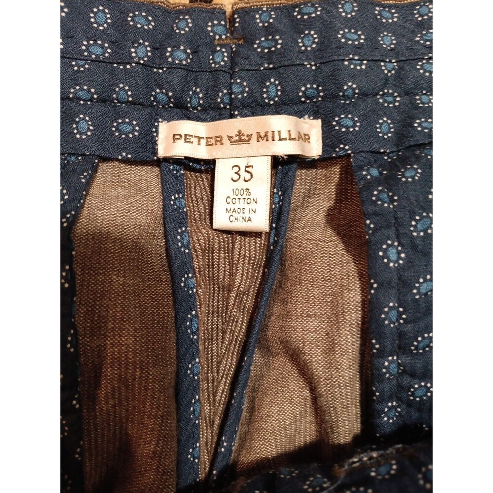 Peter Millar Pants Mens 35x28 Gray Chinos Corduroy Crown Superior Golf Casual - Picture 2 of 5
